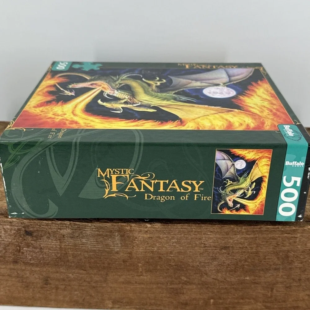 Puzzle Mystic Fantasy Dragon of Fire 500 Pieces w/Bonus Poster‎ Buffalo Games